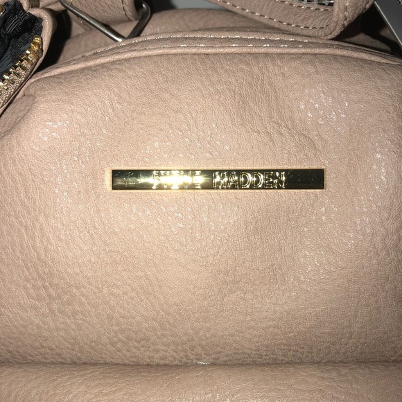 Steve Madden Mini Backpack Purse Nude Tan Blush - Picture 5 of 7
